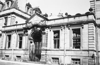 View of the front entrance of the college seen from the South East.