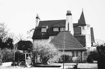 View of East and West Muirend House from West.