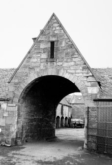 Swanston Farm Steading.
View of main entrance from East.