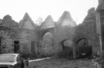Argyll, Poltalloch House.
General view of house in gutted state.