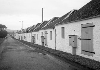 Bonded Warehouses, Distillery, Port Ellen.
View of warehouses from street front.
