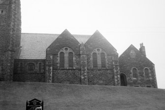 Tarbert, Campbeltown Road, Tarbert Church of Scotland.
Detail from North-West.
