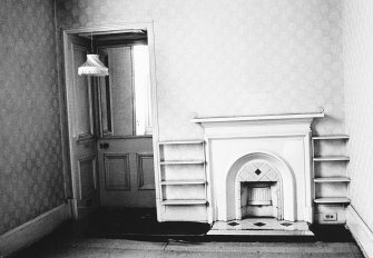 Glasgow, 6 Rowan Road, Craigie Hall, interior.
View of small bedroom in main wing.