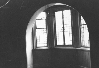 Glasgow, 6 Rowan Road, Craigie Hall, interior.
View of window in service wing bedroom.