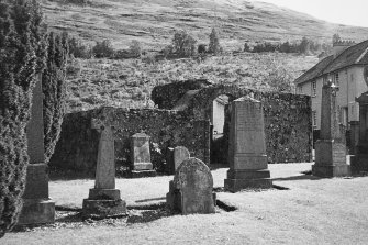 View of Parish Churchyard and Old Parish Church remains