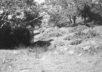 View of remains of the chapel