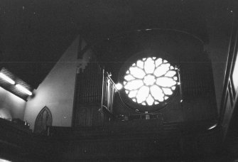 Interior.
Detail of rose window.