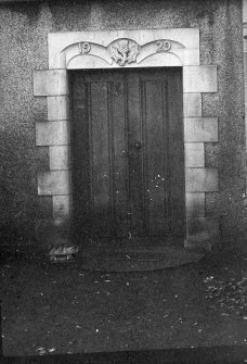 Detail of date stone above door.