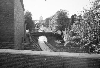 General view of bridge and canal from Lounsdale Road Bridge, taken from ESE.