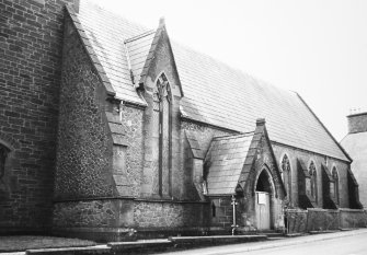 View of nave from SE.