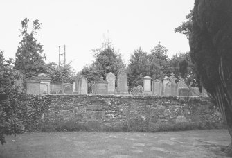 Dunbarney Parish Church and Graveyard.
View of Dunbarney Parish Church graveyard.