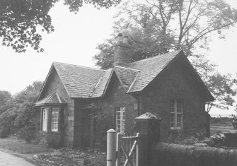 Kincairney House, Lodge.
View of lodge from South-West.
