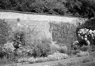 Inchyra House, Walled Garden.
General view of walled garden and flower border.