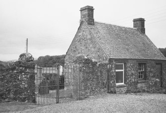 General view of Churchyard entrance and session house.