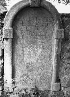 Old Orwell Kirkyard
View of gravestone to Ian Bathgate d. 1724.