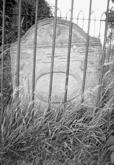 Rait churchyard, grave marker.