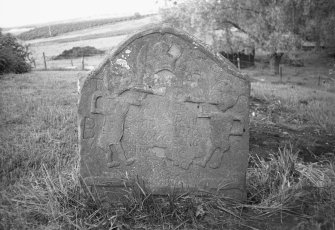 Rait churchyard, grave marker.