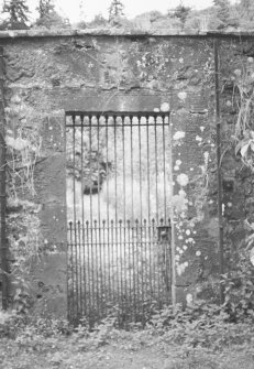 Moncrieffe House, Walled Garden.
View of gateway.