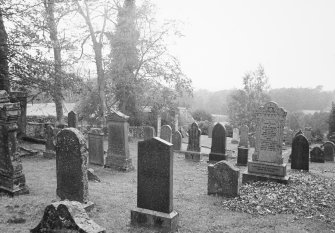 General view of gravestones.