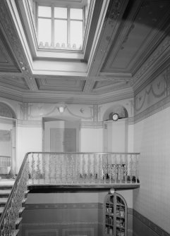 Interior view of Stracathro House showing staircase.