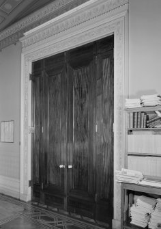 Interior view of Stracathro House showing board room door.
