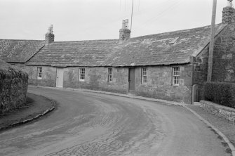 View of cottages, St Vigeans, from S.