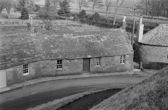 View of cottages, St Vigeans, from S.