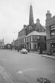 View of Town House and Tolbooth Steeple, Low Street, Banff, from SW.