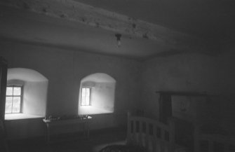Interior view of Balbithan House showing basement or ground floor.