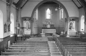 Interior view of St Mary's Roman Catholic Church, Haddington.