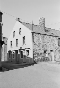 View of George Street, Eyemouth, from S, showing the premises of George Craig painter and decorator.