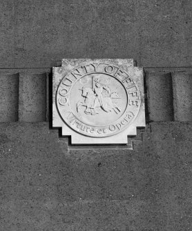 Kincardine on Forth Bridge. Detail of Fife County Plaque (on South West portal)