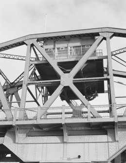 Kincardine on Forth Bridge. Exterior view of bridge control room
