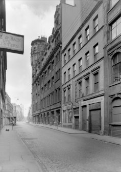General view of Glasgow Herald Building, Mitchell Street, Glasgow.