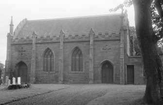 View of Farnell Parish Church from NW.