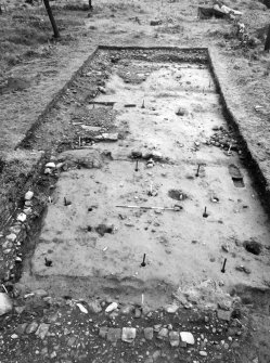 Rough Castle Roman Fort
Excavation photograph - E end of paired barracks, as excavated 1959 in NW quarter of fort.
