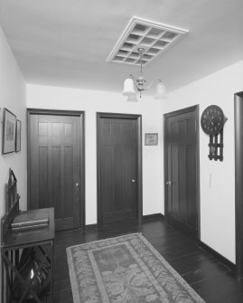 Interior view of 1 Dunira Street, Comrie, showing entrance hall to first floor flat.