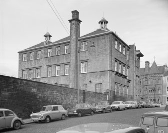 General view of Martyr’s Public School, 11 Barony Street, Glasgow, from SE.