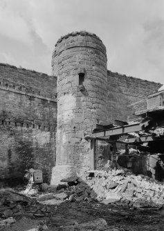 View of turret, precinct wall, St Andrews Cathedral.