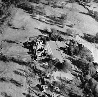 Oblique aerial view, taken from the SW.