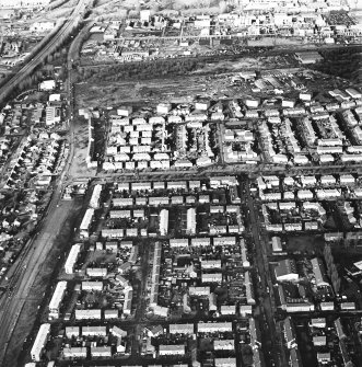 General oblique aerial view of the town, taken from the SSE.