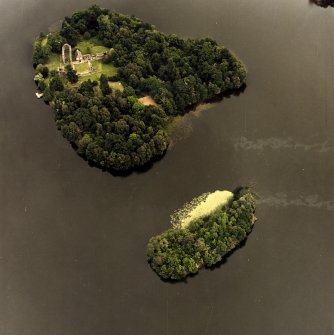 Oblique aerial view from W.