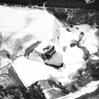 Morton Castle
Aerial view in snow, from North North East