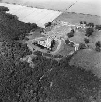 Caerlaverock Castle.
Aerial view.