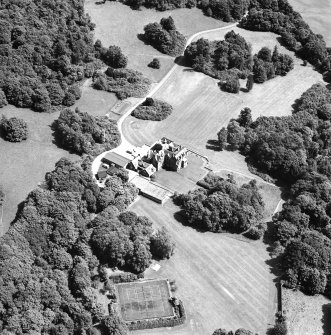 Oblique aerial view from W.
