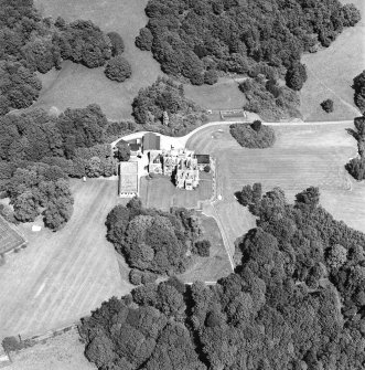 Oblique aerial view from SW.