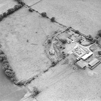 Oblique aerial view from N.