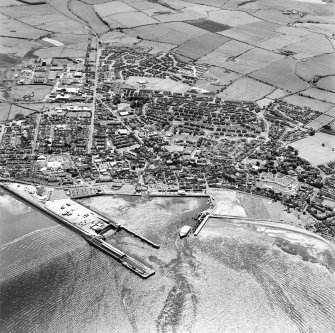 Stranraer, oblique aerial view, taken from the N.