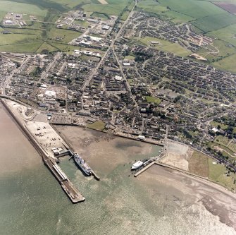 Stranraer, oblique aerial view, taken from the N.