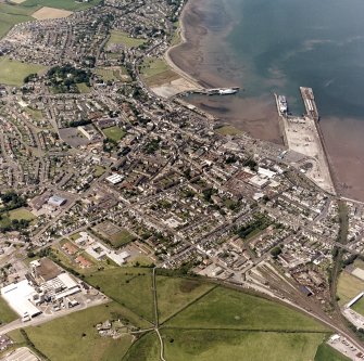 Stranraer, oblique aerial view, taken from the SE.